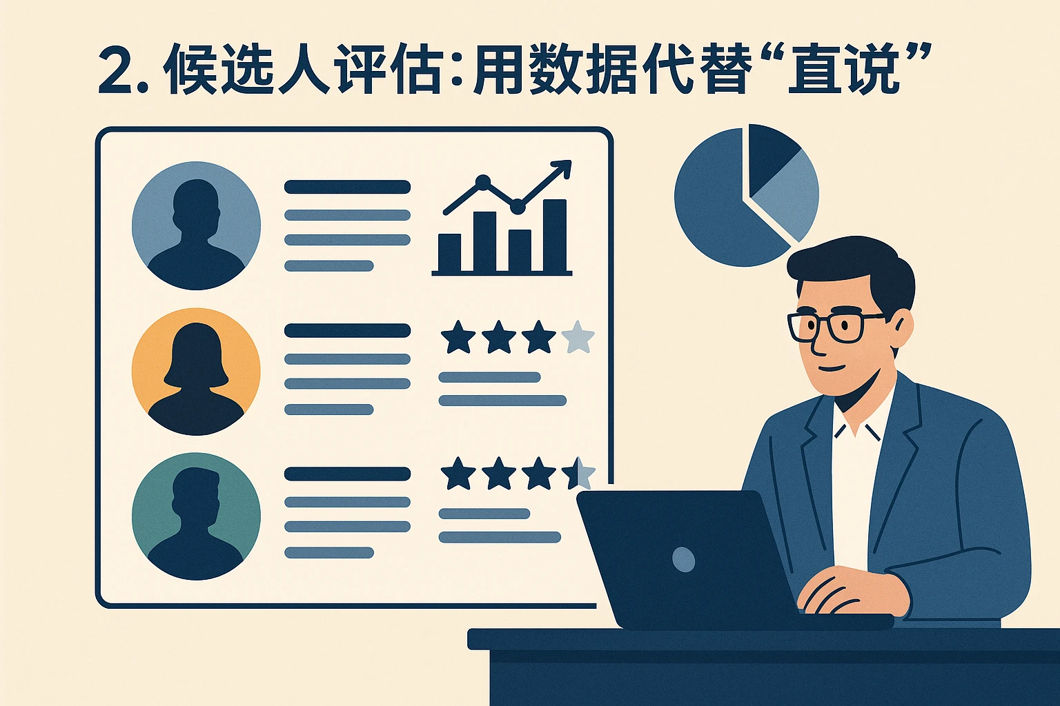 2. 候选人评估:用数据代替“直觉”