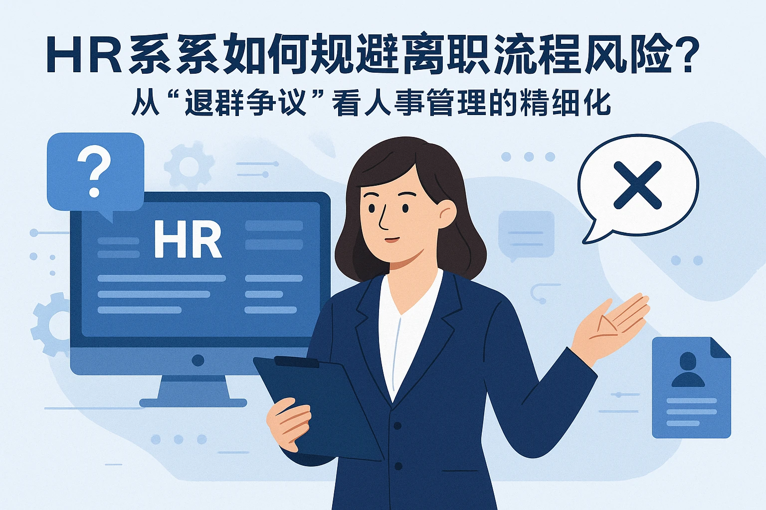 HR系统如何规避离职流程风险？从“退群争议”看人事管理的精细化
