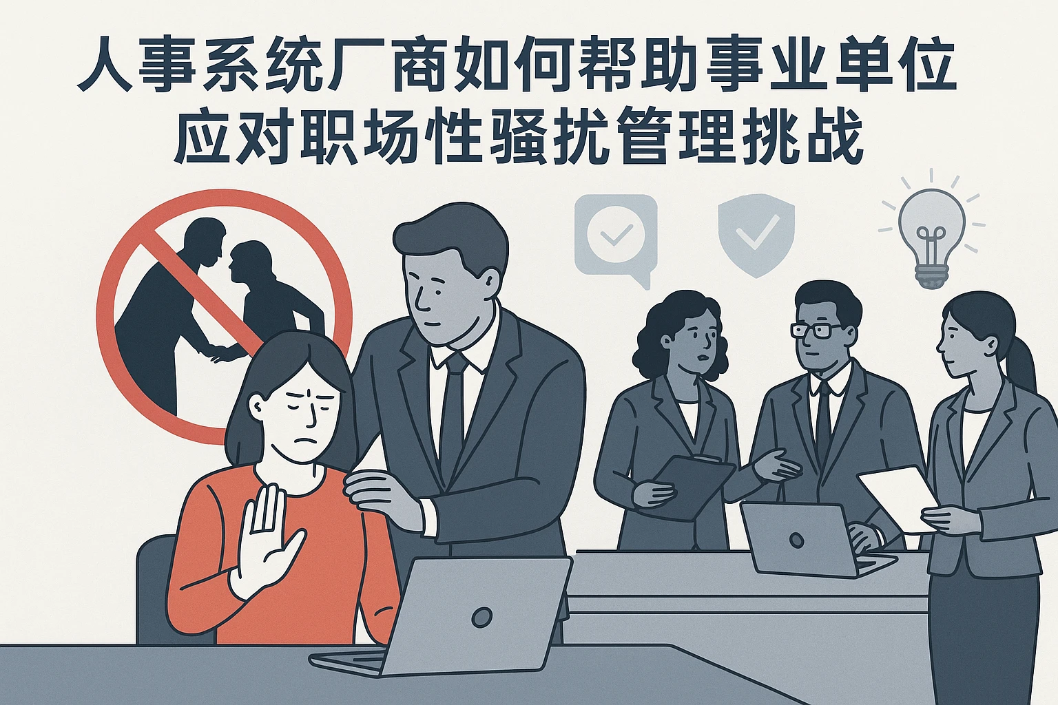 人事系统厂商如何帮助事业单位应对职场性骚扰管理挑战