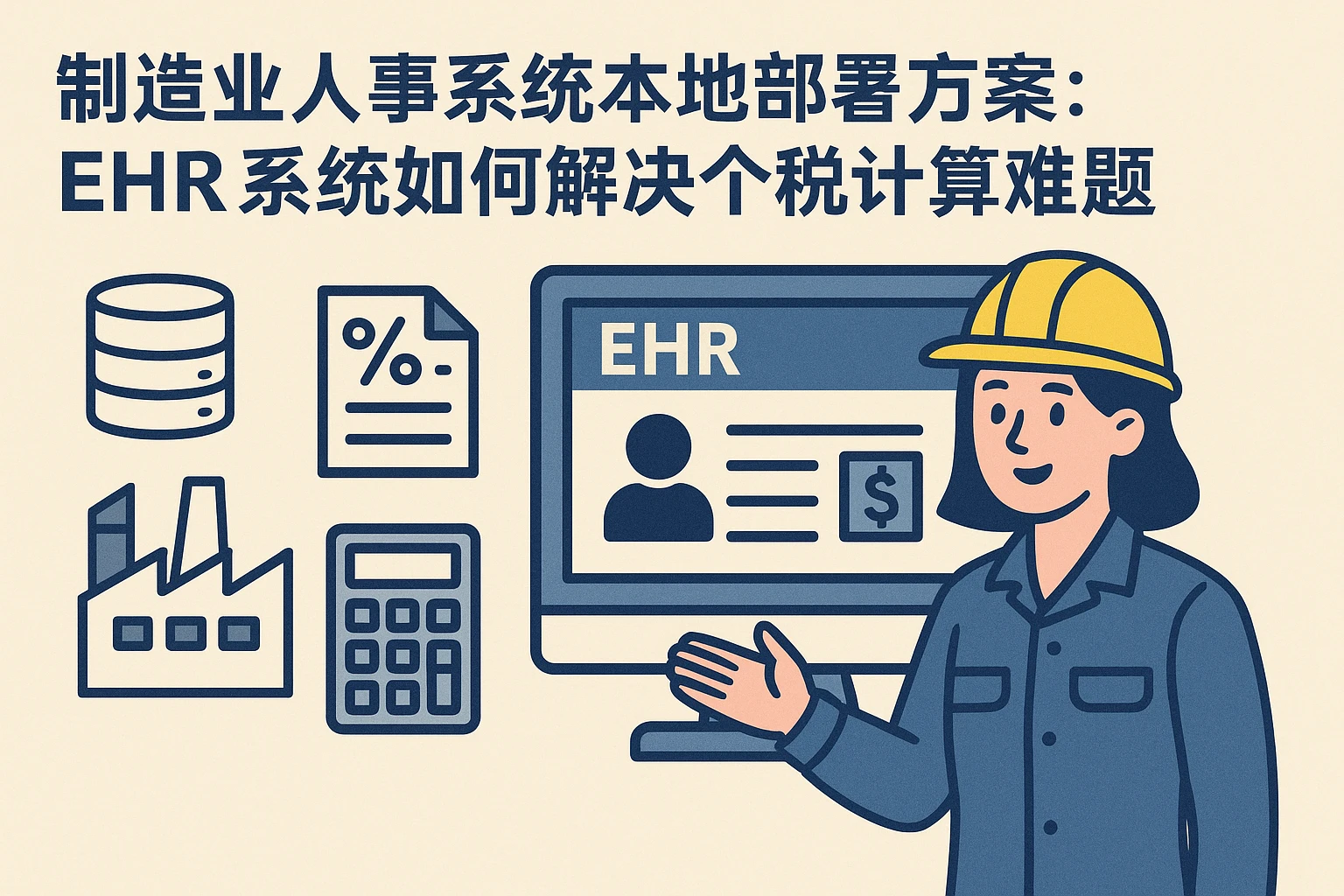 制造业人事系统本地部署方案：EHR系统如何解决个税计算难题