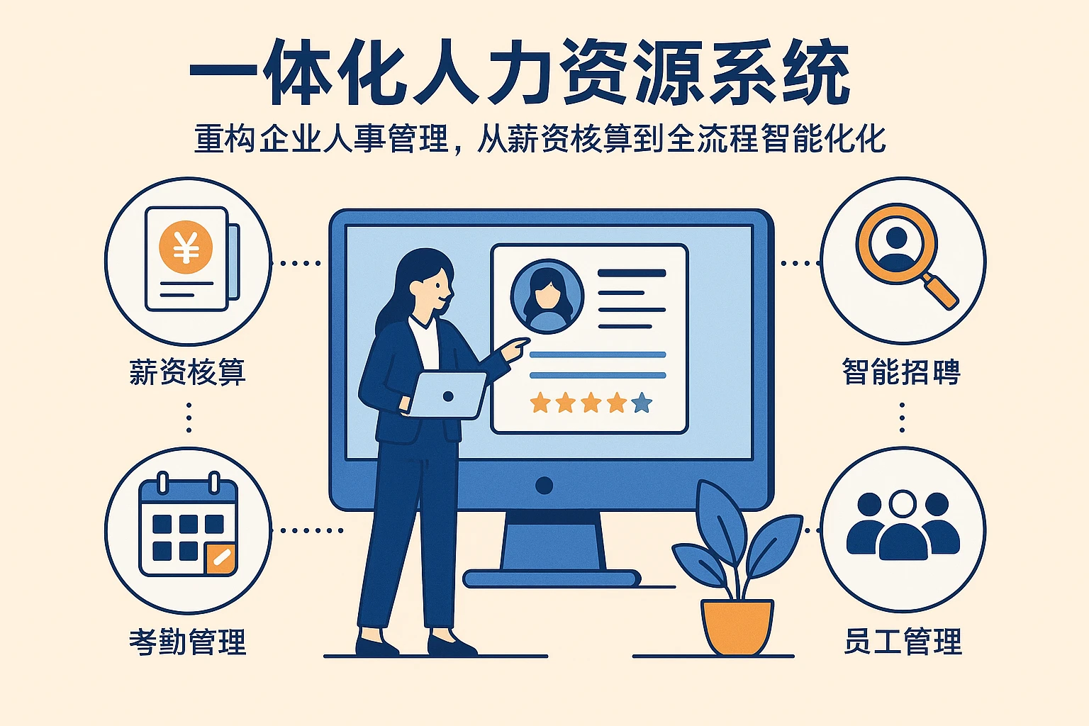 一体化人力资源系统:重构企业人事管理,从薪资核算到全流程智能化