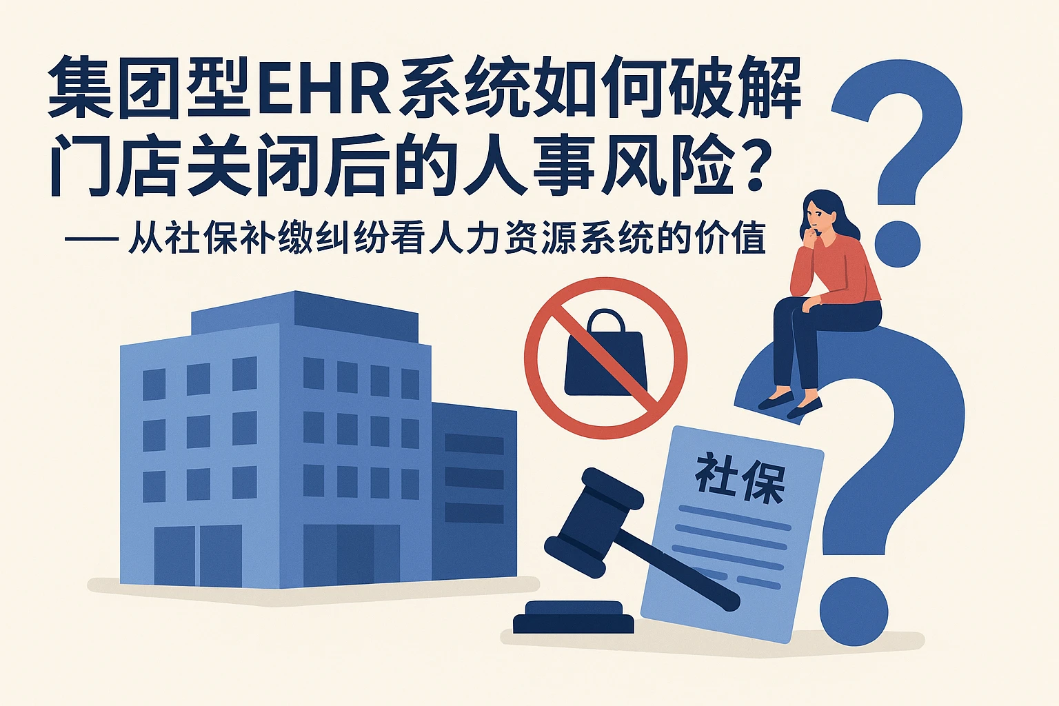 集团型EHR系统如何破解门店关闭后的人事风险？——从社保补缴纠纷看人力资源系统的价值