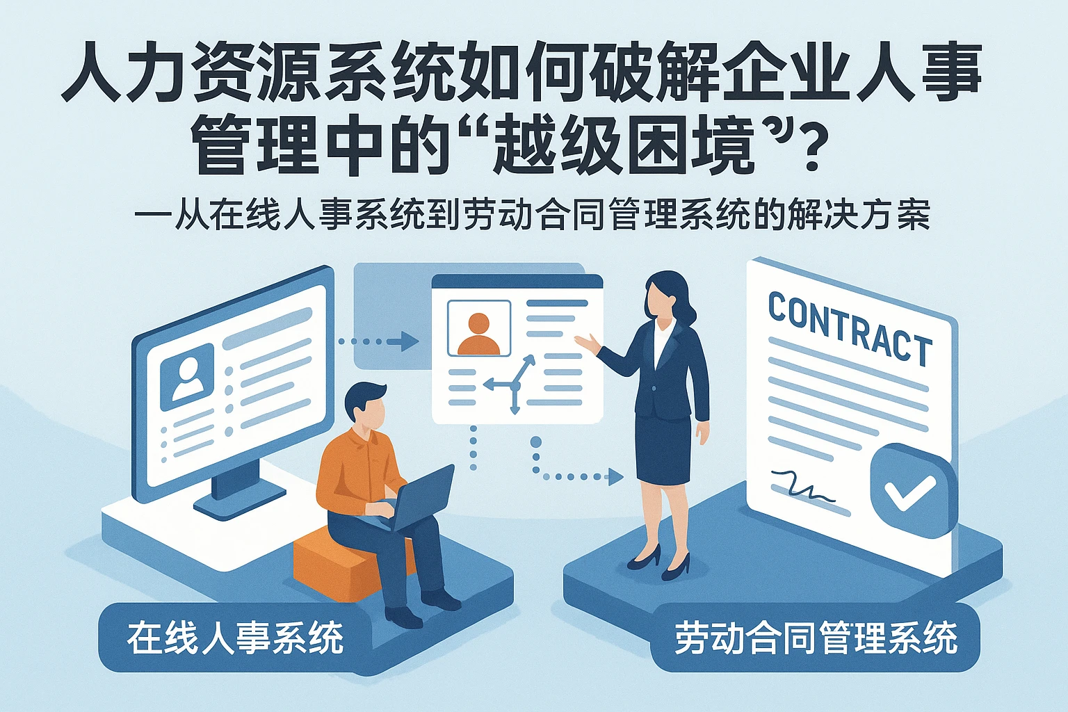 人力资源系统如何破解企业人事管理中的“越级困境”?——从在线人事系统到劳动合同管理系统的解决方案