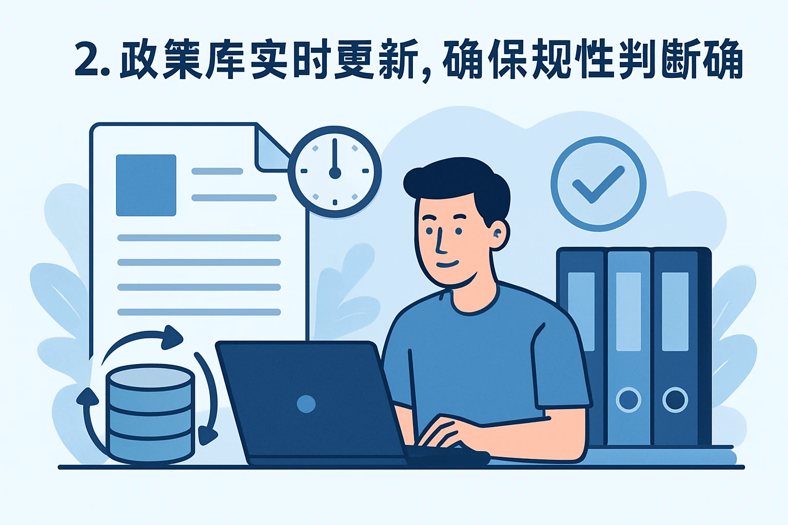 2. 政策库实时更新,确保合规性判断准确