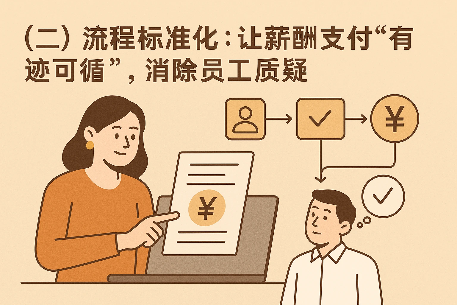 （二）流程标准化：让薪酬支付“有迹可循”，消除员工质疑