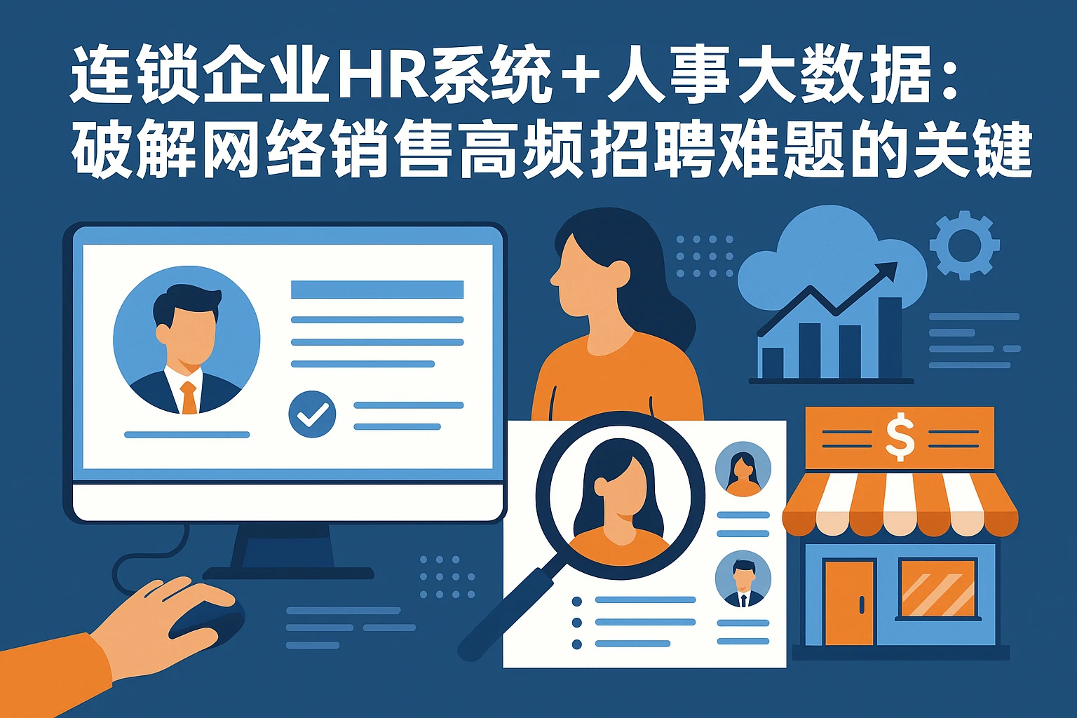 连锁企业HR系统+人事大数据：破解网络销售高频招聘难题的关键