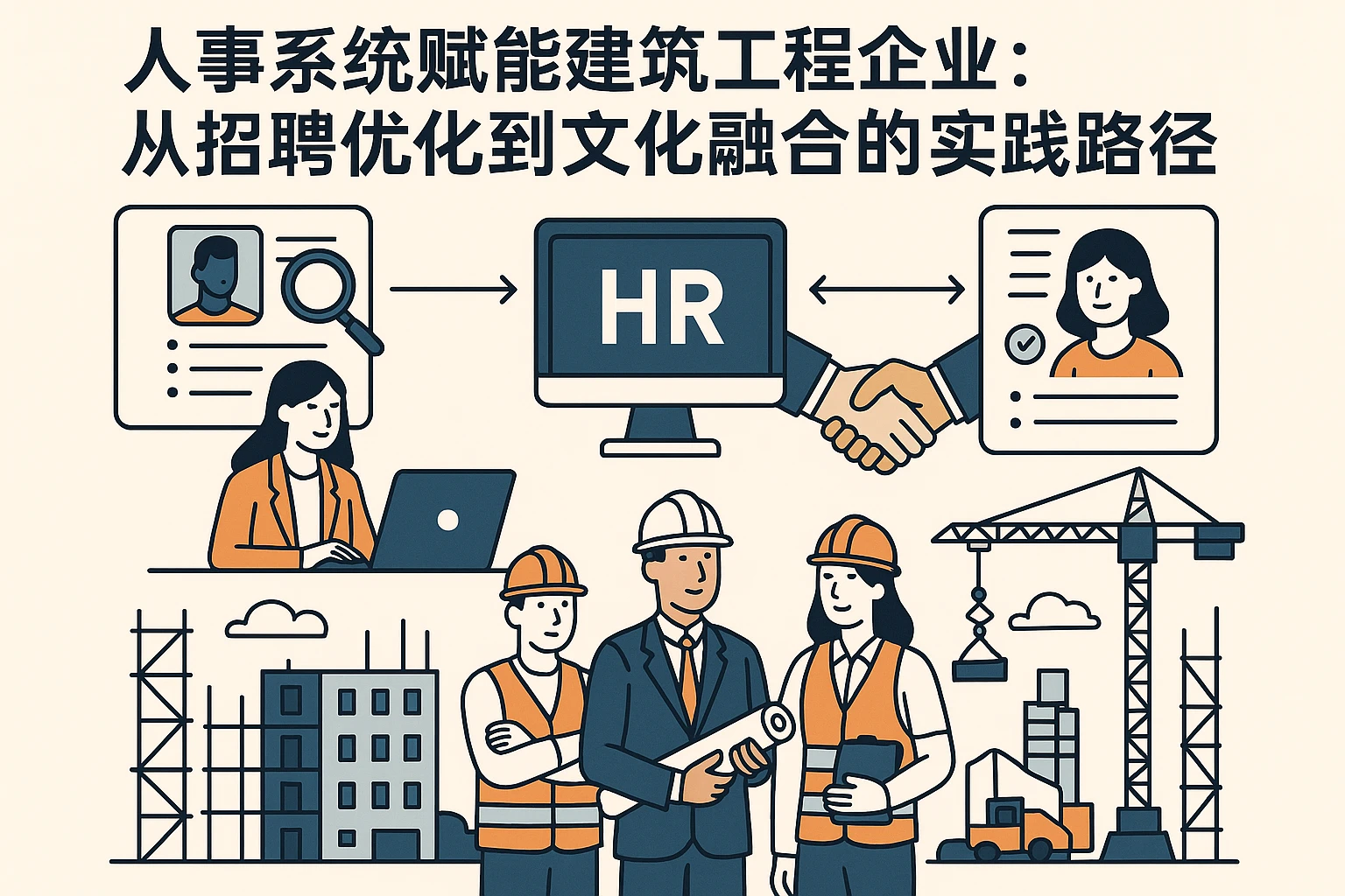 人事系统赋能建筑工程企业：从招聘优化到文化融合的实践路径