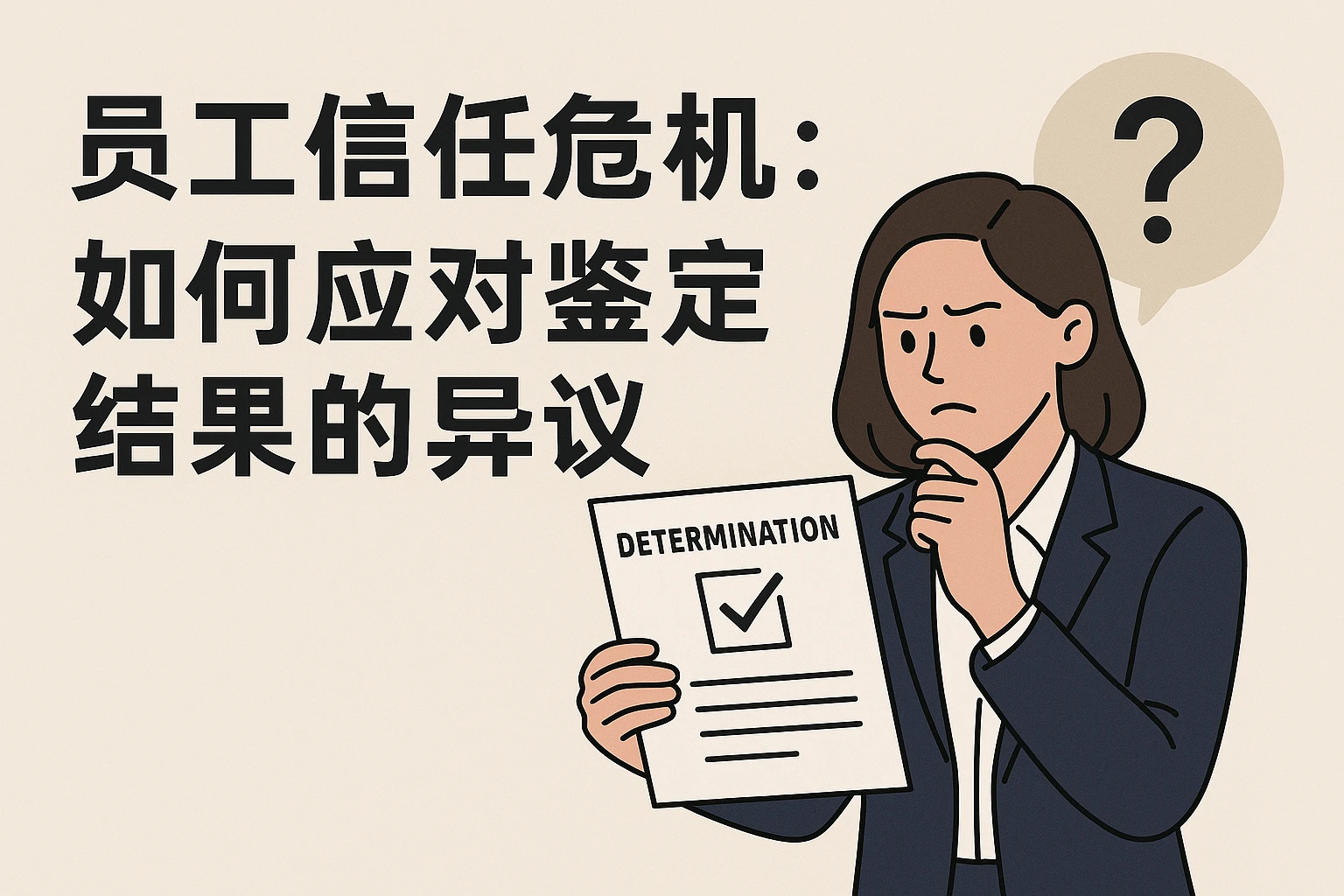 2. 员工信任危机:如何应对鉴定结果的异议