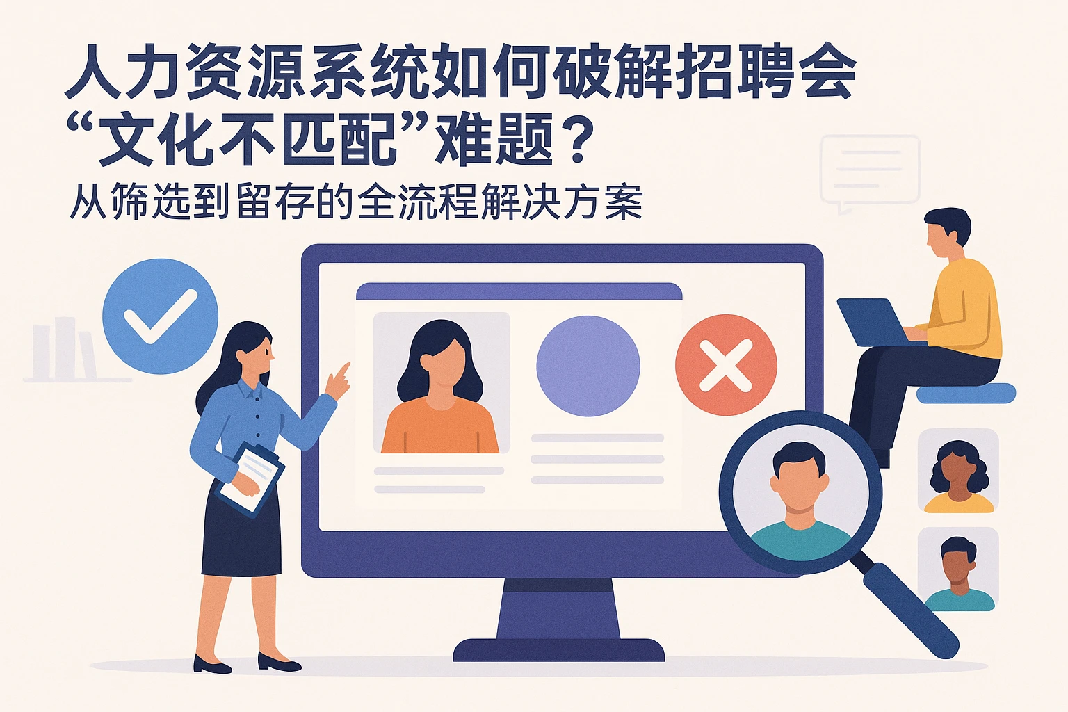 人力资源系统如何破解招聘会“文化不匹配”难题？从筛选到留存的全流程解决方案
