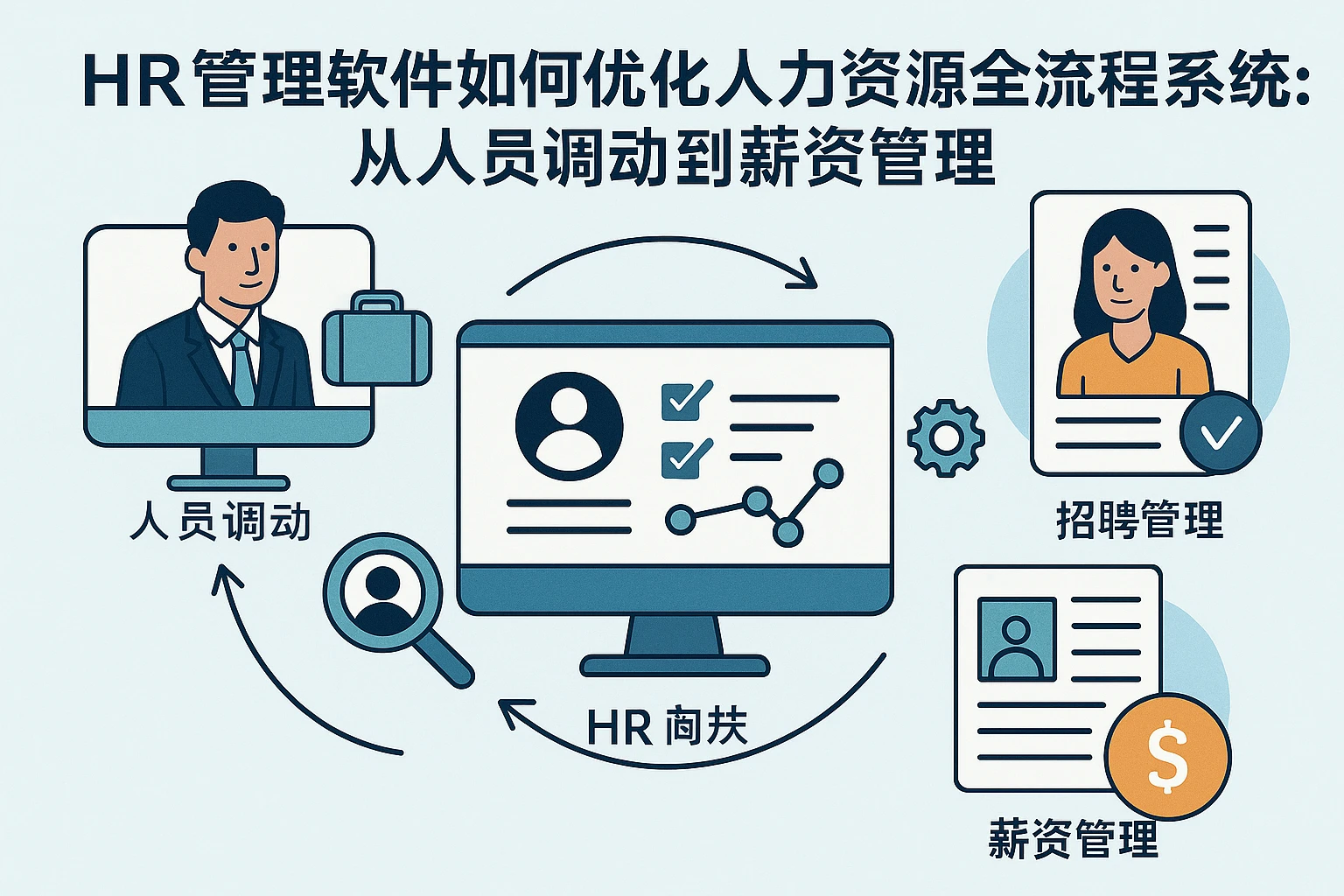 HR管理软件如何优化人力资源全流程系统：从人员调动到薪资管理