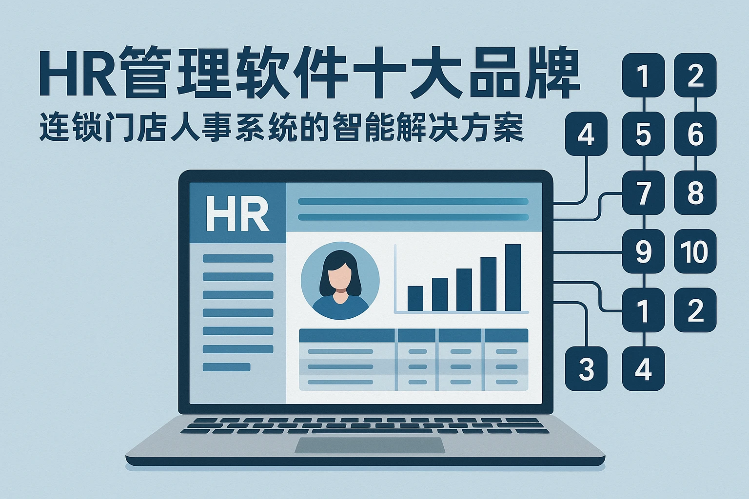 HR管理软件十大品牌:连锁门店人事系统的智能解决方案