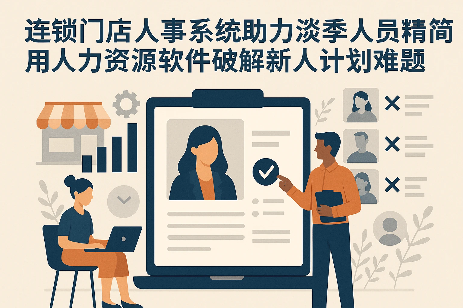 连锁门店人事系统助力淡季人员精简：用人力资源软件破解新人计划难题