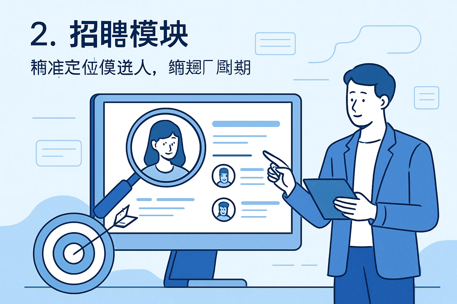 2. 招聘模块：精准定位候选人，缩短周期
