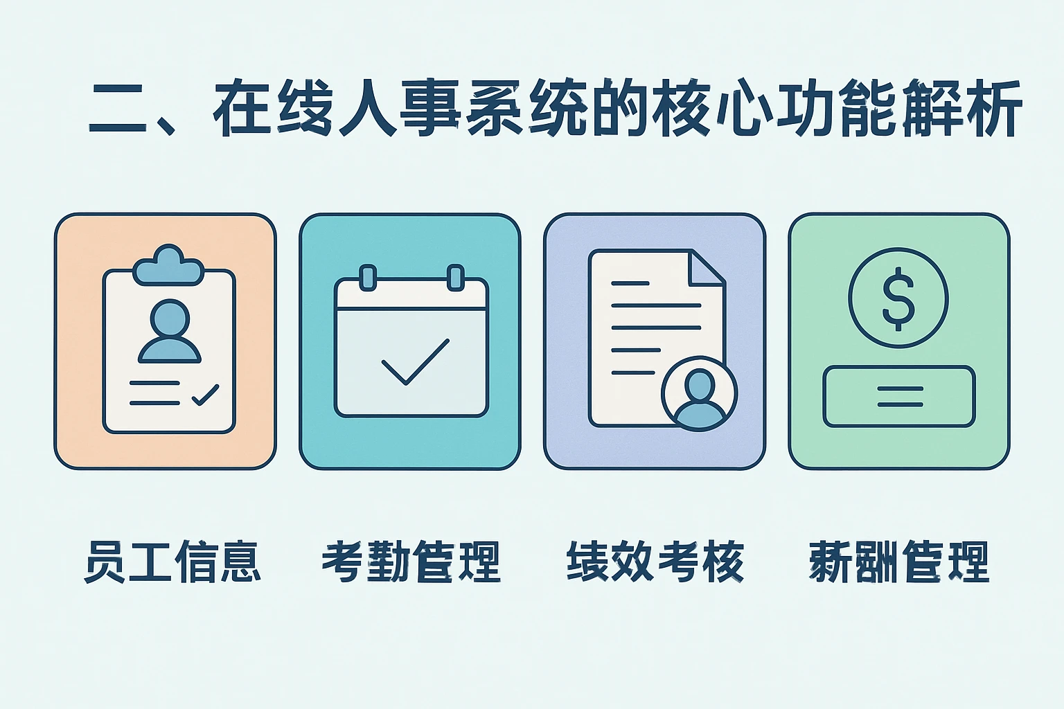 二、在线人事系统的核心功能解析