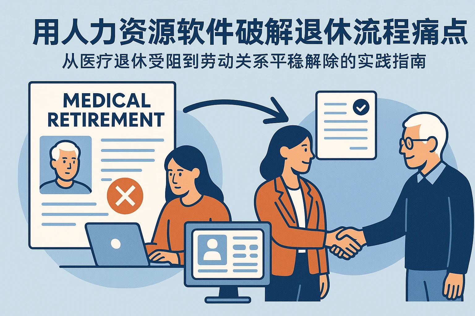 用人力资源软件破解退休流程痛点：从医疗退休受阻到劳动关系平稳解除的实践指南