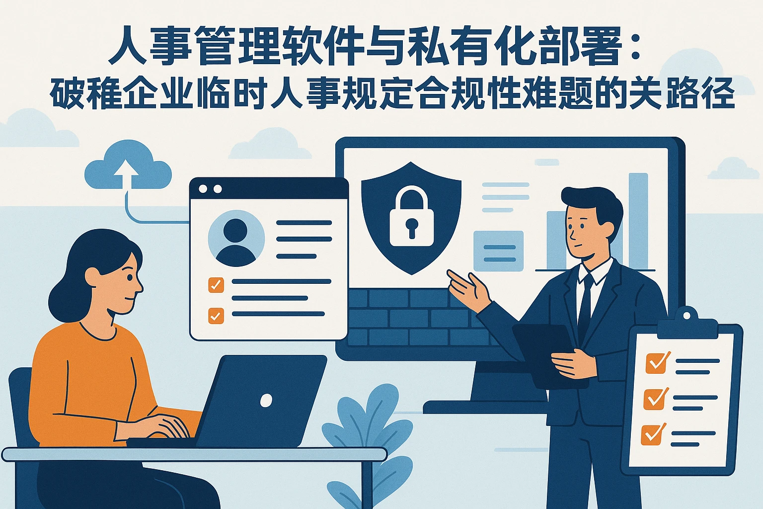 人事管理软件与私有化部署:破解企业临时人事规定合规性难题的关键路径