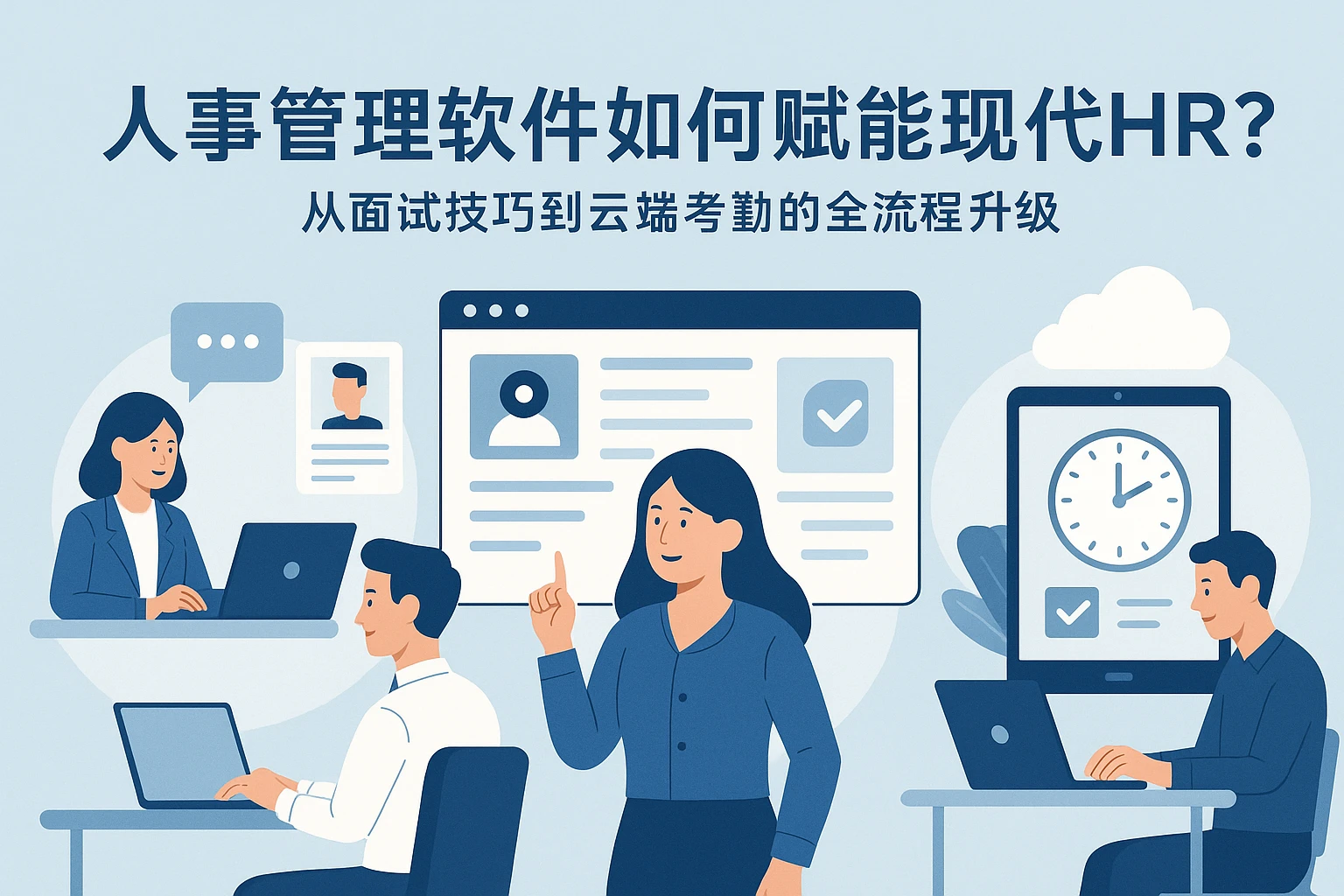 人事管理软件如何赋能现代HR？从面试技巧到云端考勤的全流程升级