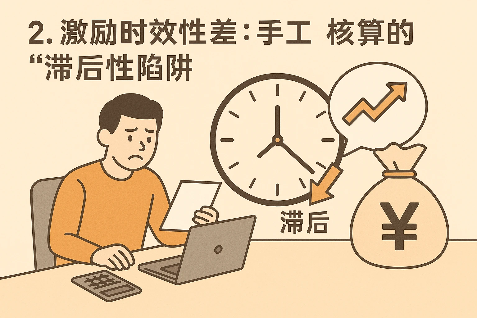 2. 激励时效性差:手工核算的“滞后性陷阱”