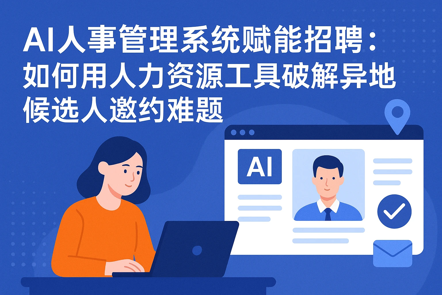AI人事管理系统赋能招聘:如何用人力资源工具破解异地候选人邀约难题