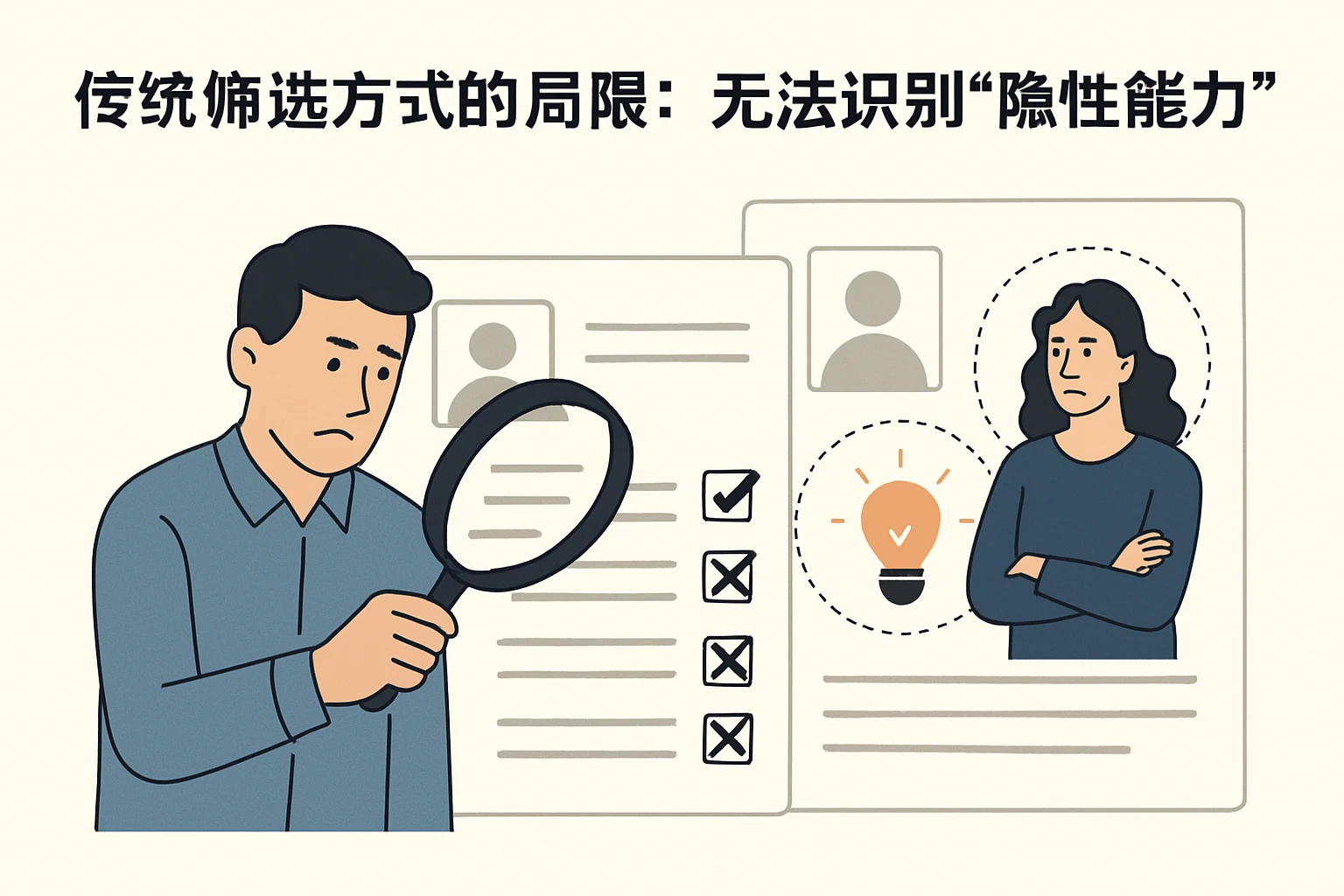2. 传统筛选方式的局限：无法识别“隐性能力”