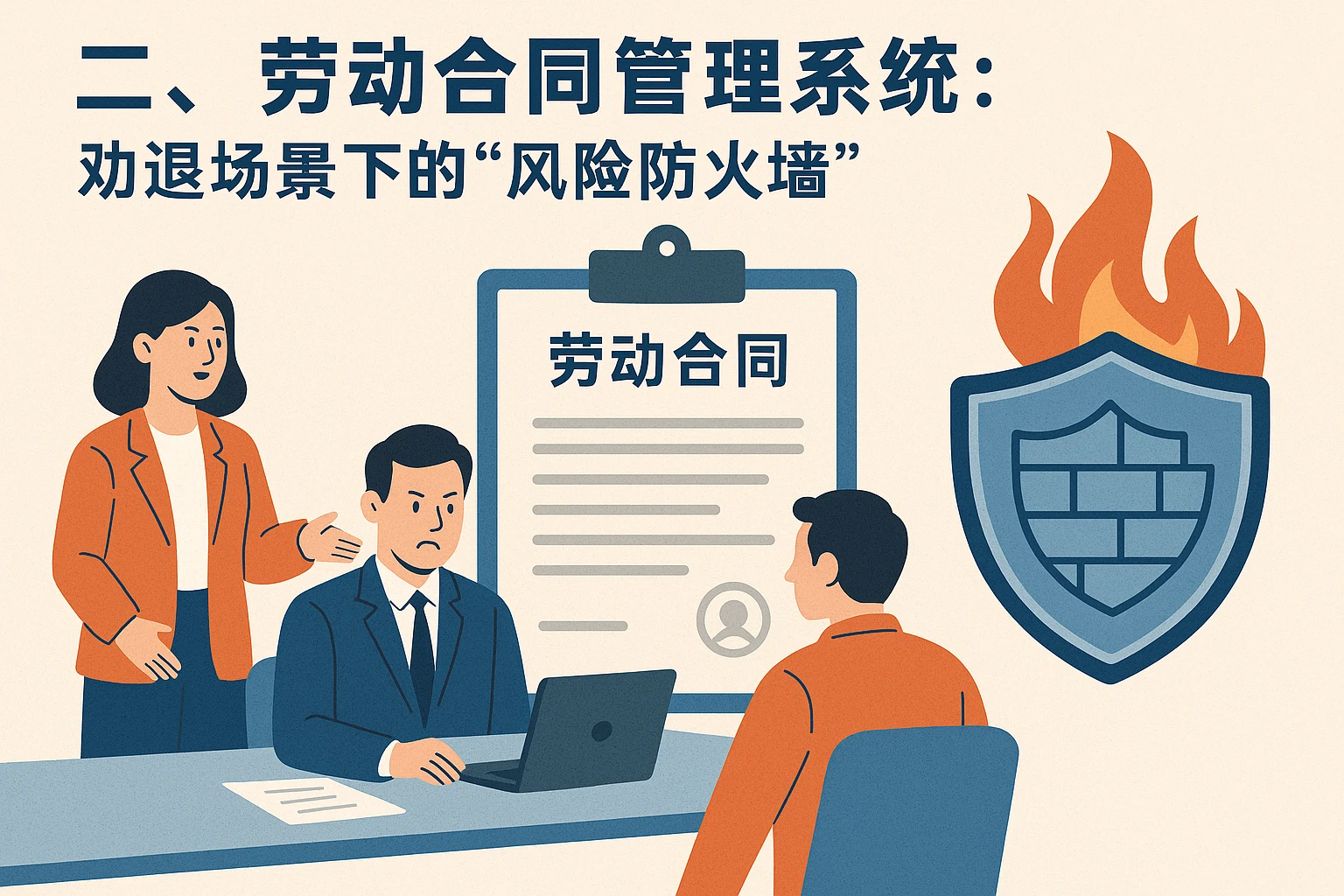 二、劳动合同管理系统:劝退场景下的“风险防火墙”