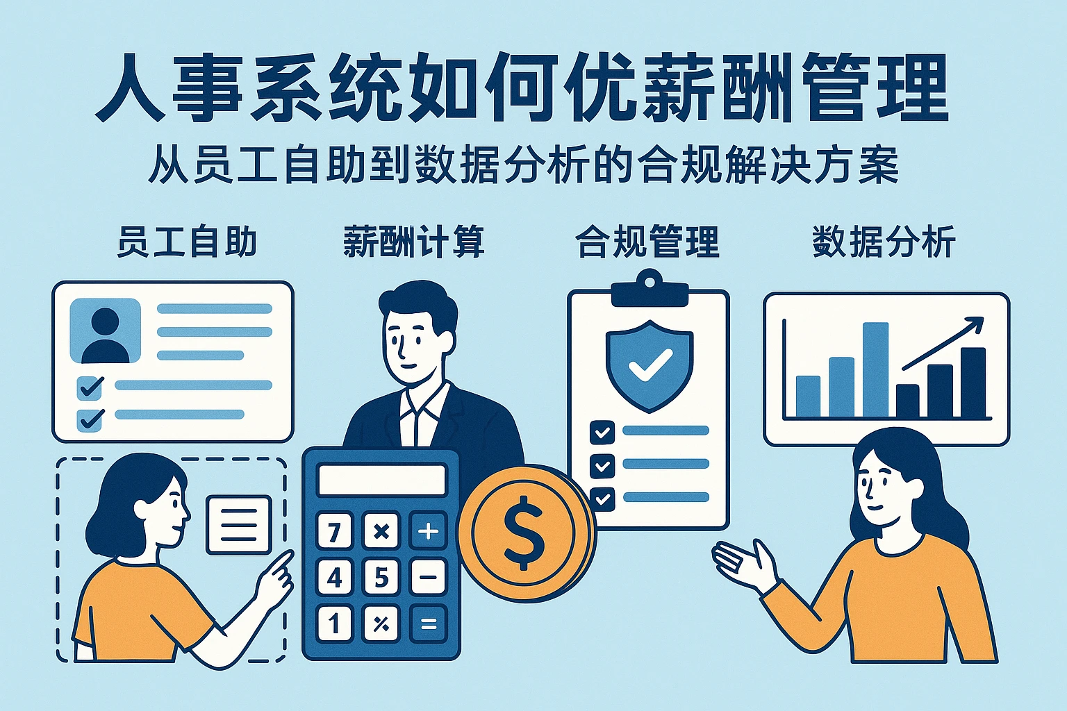 人事系统如何优化薪酬管理：从员工自助到数据分析的合规解决方案
