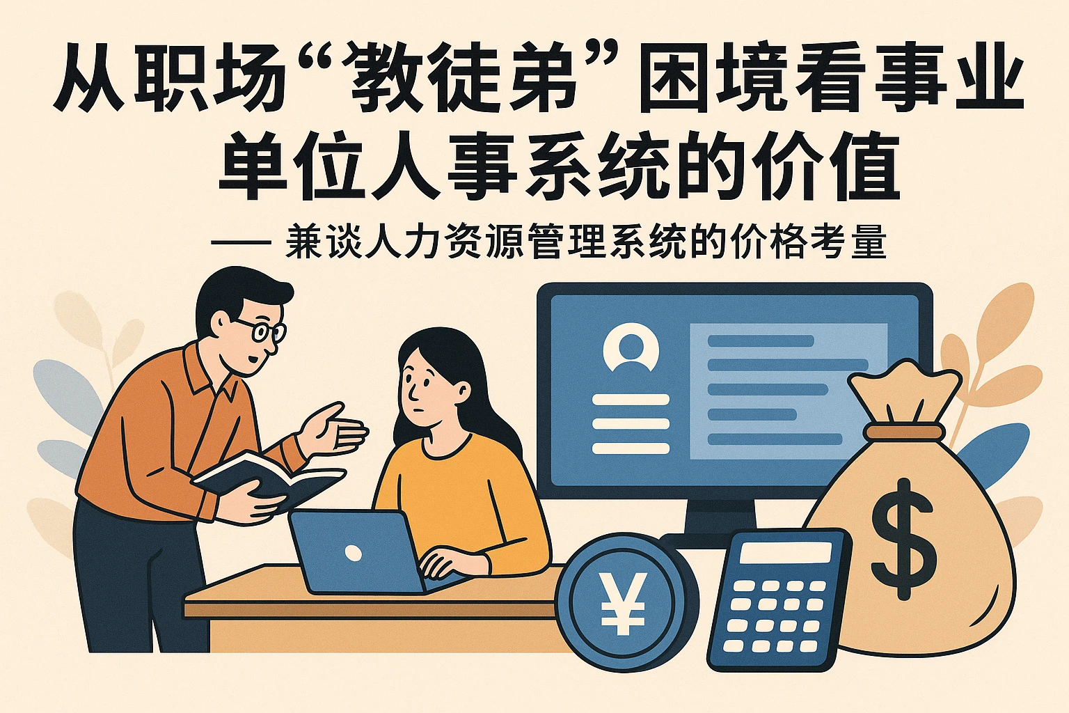 从职场“教徒弟”困境看事业单位人事系统的价值——兼谈人力资源管理系统的价格考量