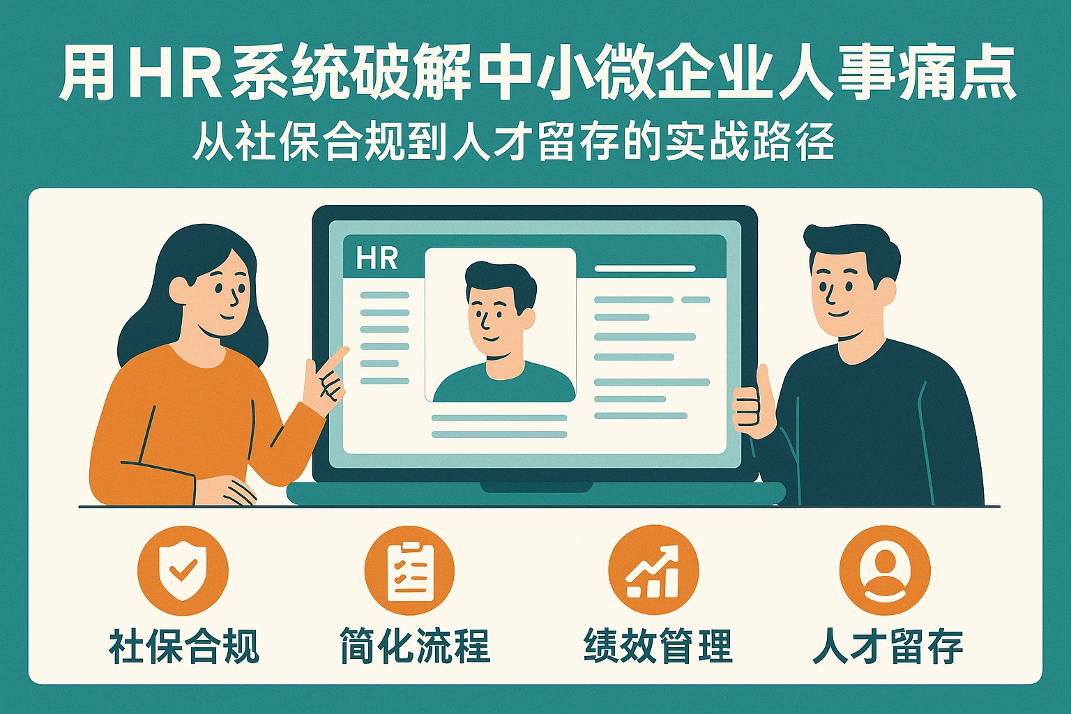用HR系统破解中小微企业人事痛点：从社保合规到人才留存的实战路径
