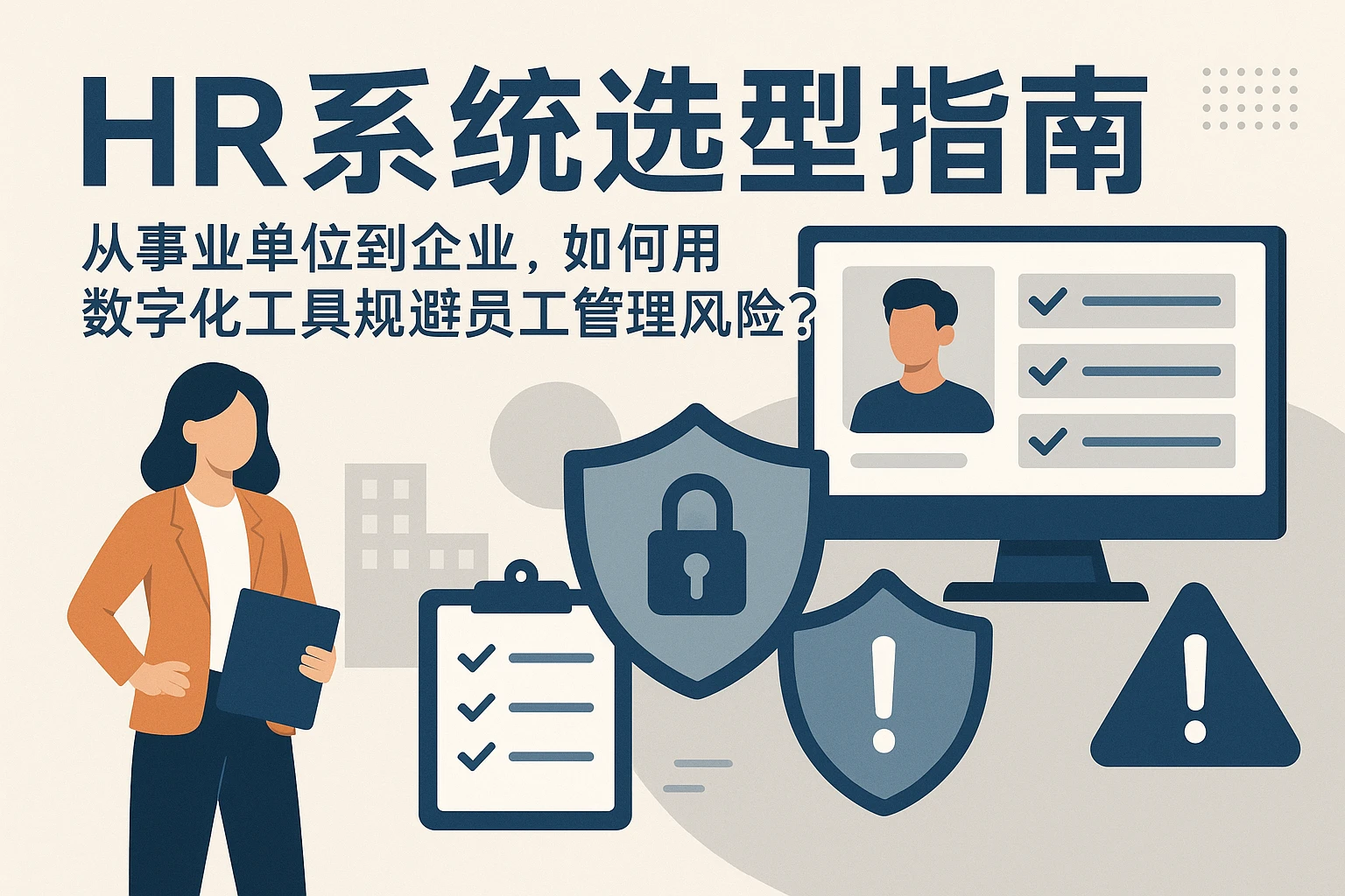 HR系统选型指南：从事业单位到企业，如何用数字化工具规避员工管理风险？