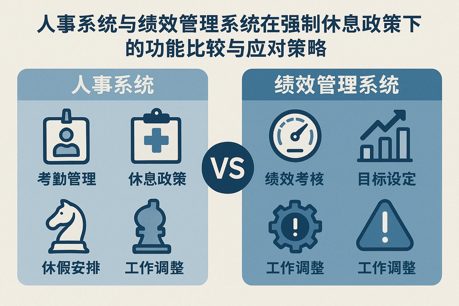 人事系统与绩效管理系统在强制休息政策下的功能比较与应对策略
