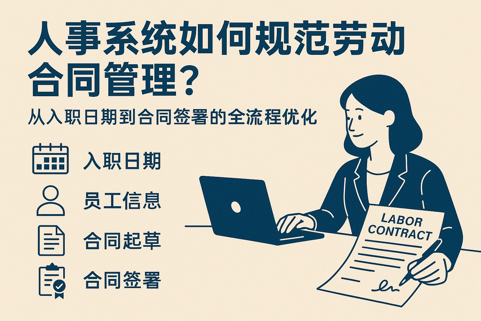 人事系统如何规范劳动合同管理？从入职日期到合同签署的全流程优化