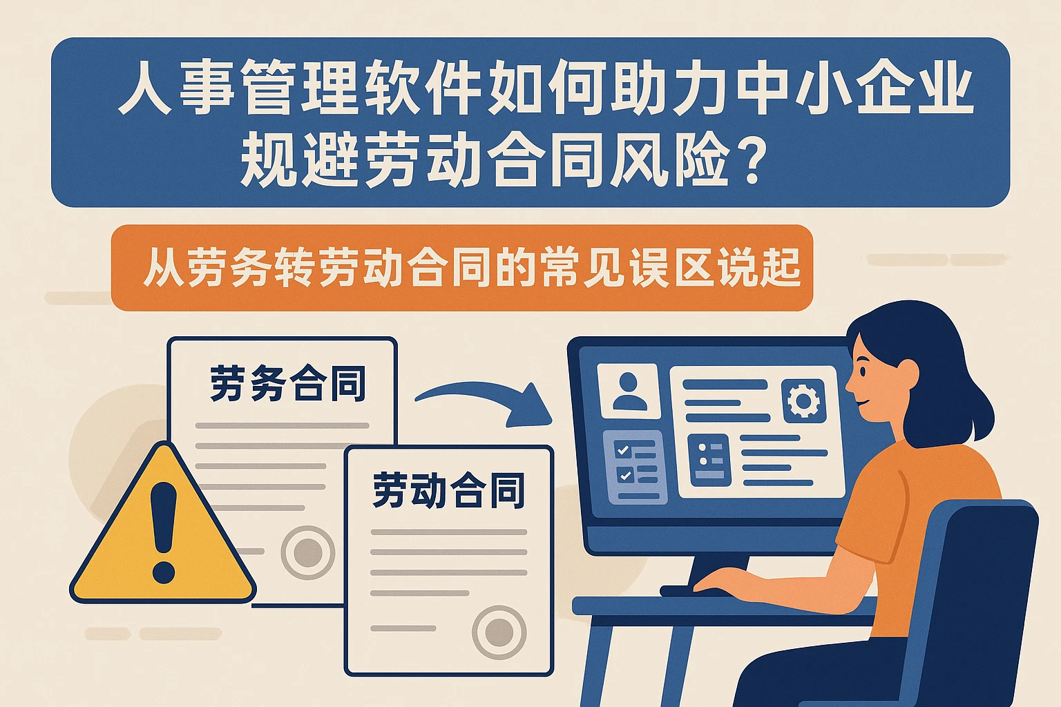 人事管理软件如何助力中小企业规避劳动合同风险？从劳务转劳动合同的常见误区说起