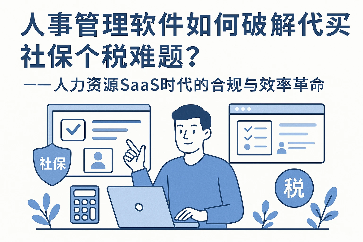人事管理软件如何破解代买社保个税难题？——人力资源SaaS时代的合规与效率革命