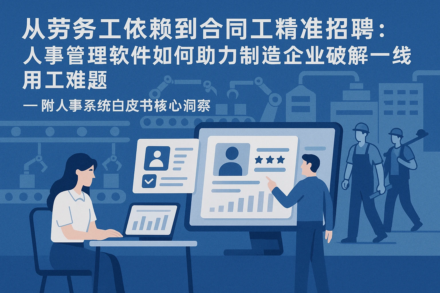 从劳务工依赖到合同工精准招聘:人事管理软件如何助力制造企业破解一线用工难题——附人事系统白皮书核心洞察