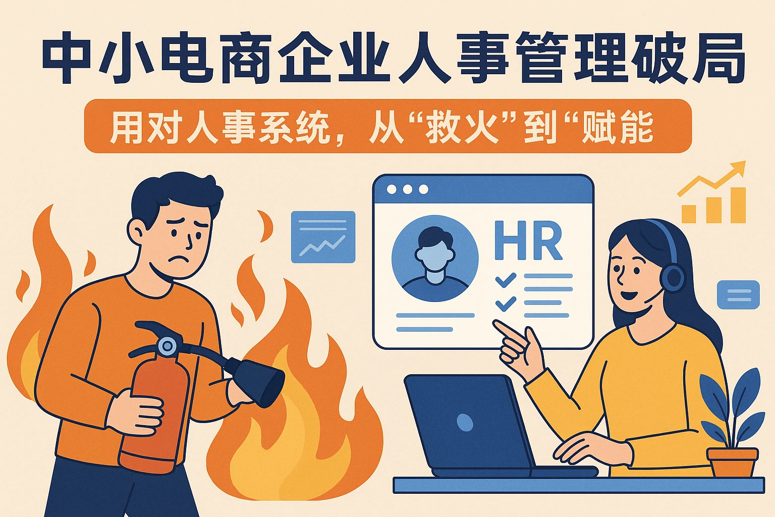 中小电商企业人事管理破局：用对人事系统，从“救火”到“赋能”