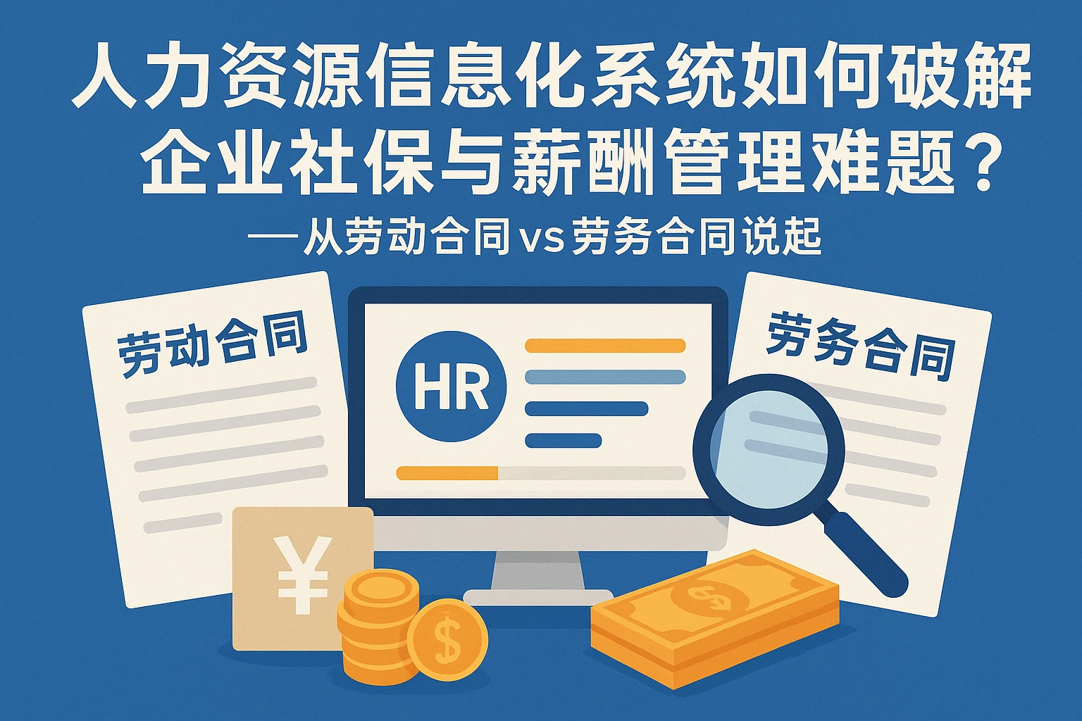 人力资源信息化系统如何破解企业社保与薪酬管理难题？——从劳动合同vs劳务合同说起