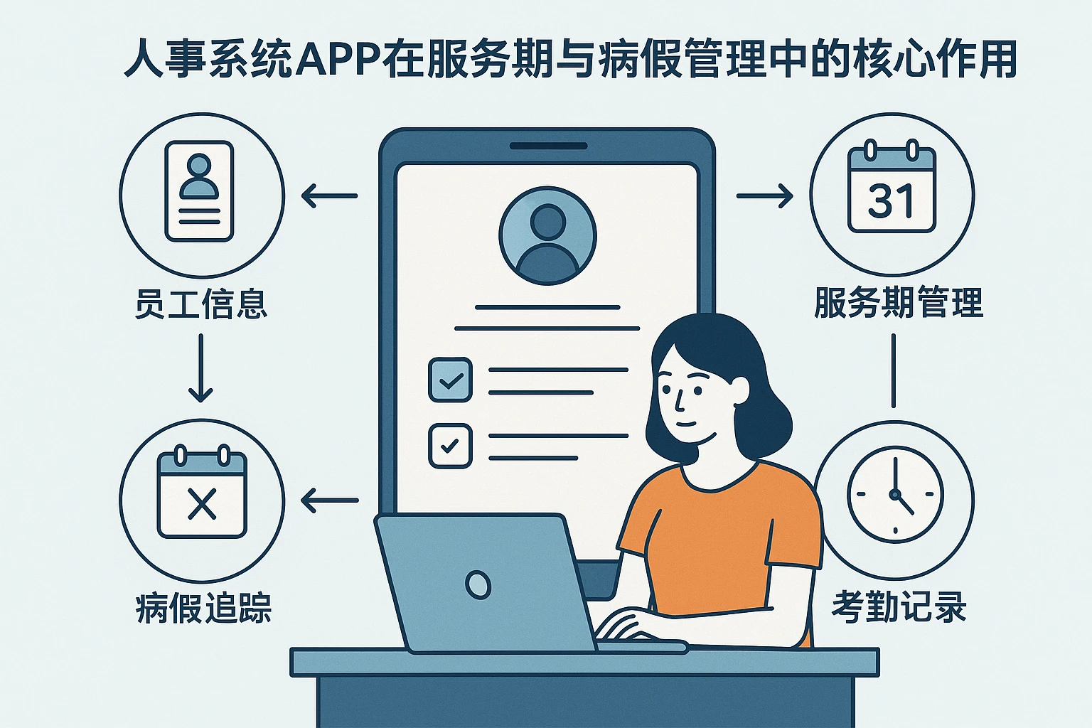 人事系统APP在服务期与病假管理中的核心作用