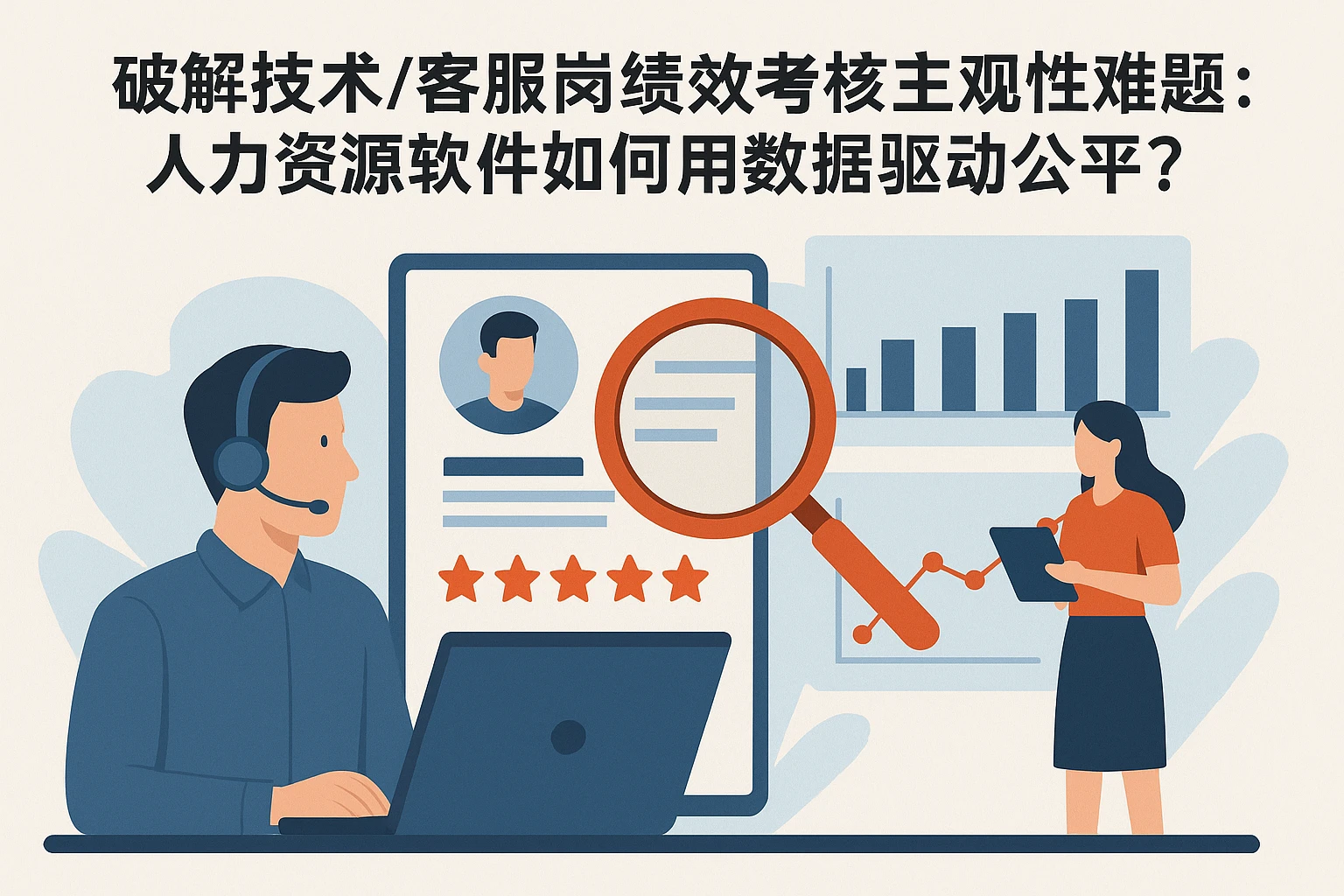 破解技术/客服岗绩效考核主观性难题：人力资源软件如何用数据驱动公平？