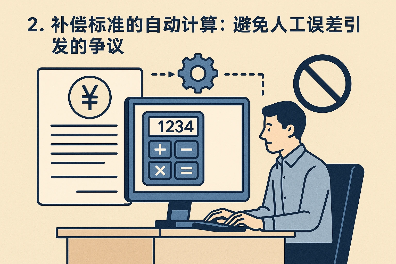 2. 补偿标准的自动计算：避免人工误差引发的争议