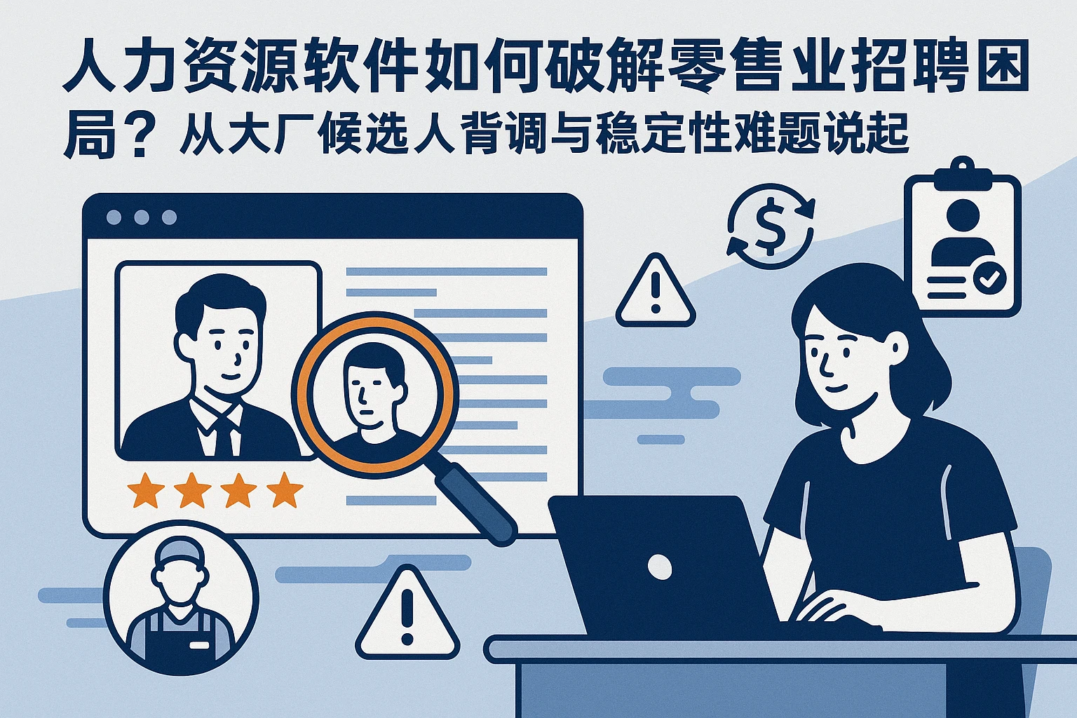 人力资源软件如何破解零售业招聘困局？从大厂候选人背调与稳定性难题说起