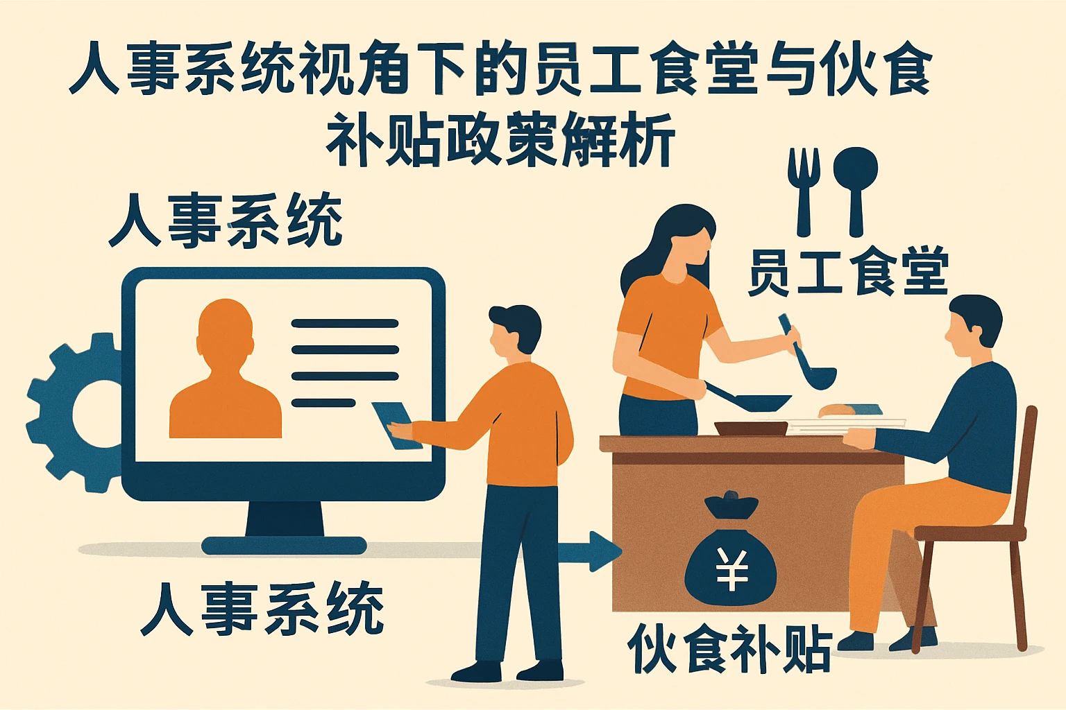 人事系统视角下的员工食堂与伙食补贴政策解析