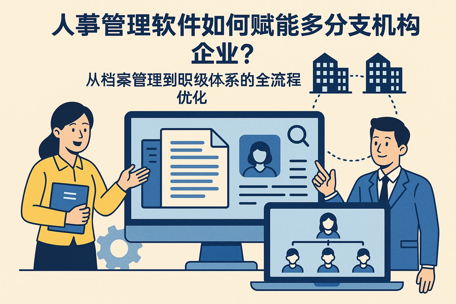 人事管理软件如何赋能多分支机构企业?从档案管理到职级体系的全流程优化