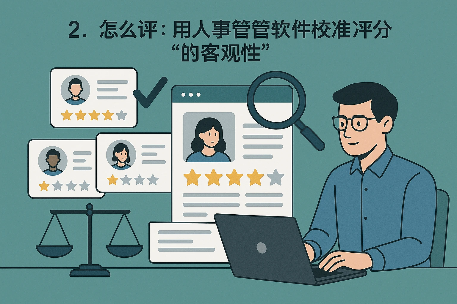 2. 怎么评：用人事管理软件校准“评分的客观性”