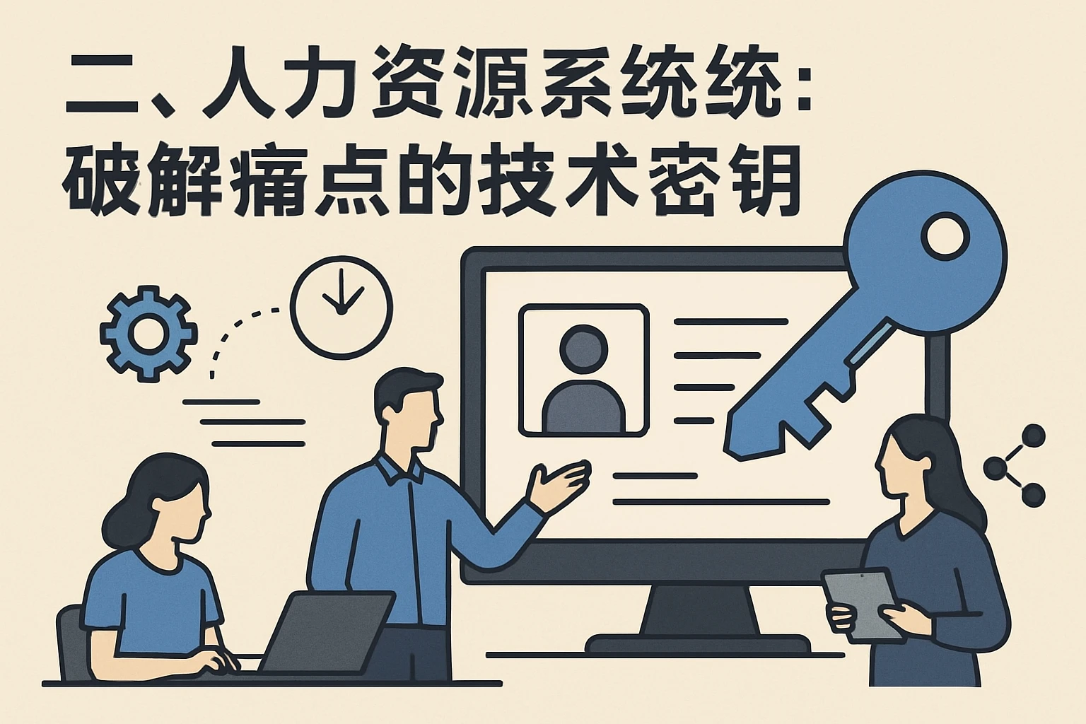 二、人力资源系统：破解痛点的技术密钥