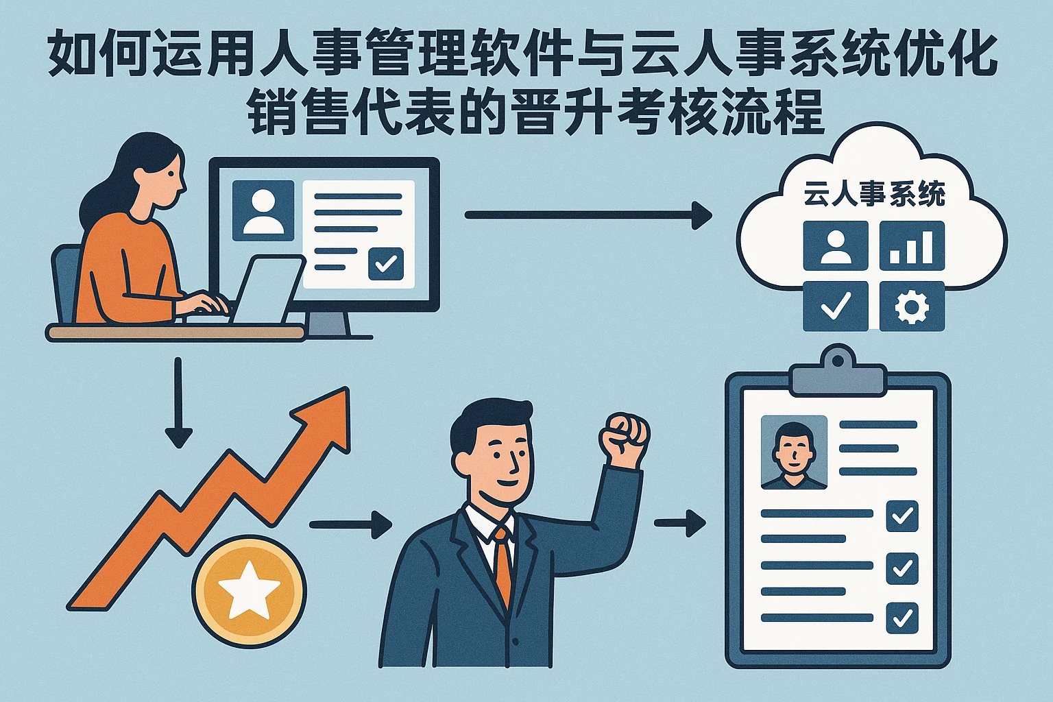 如何运用人事管理软件与云人事系统优化销售代表的晋升考核流程