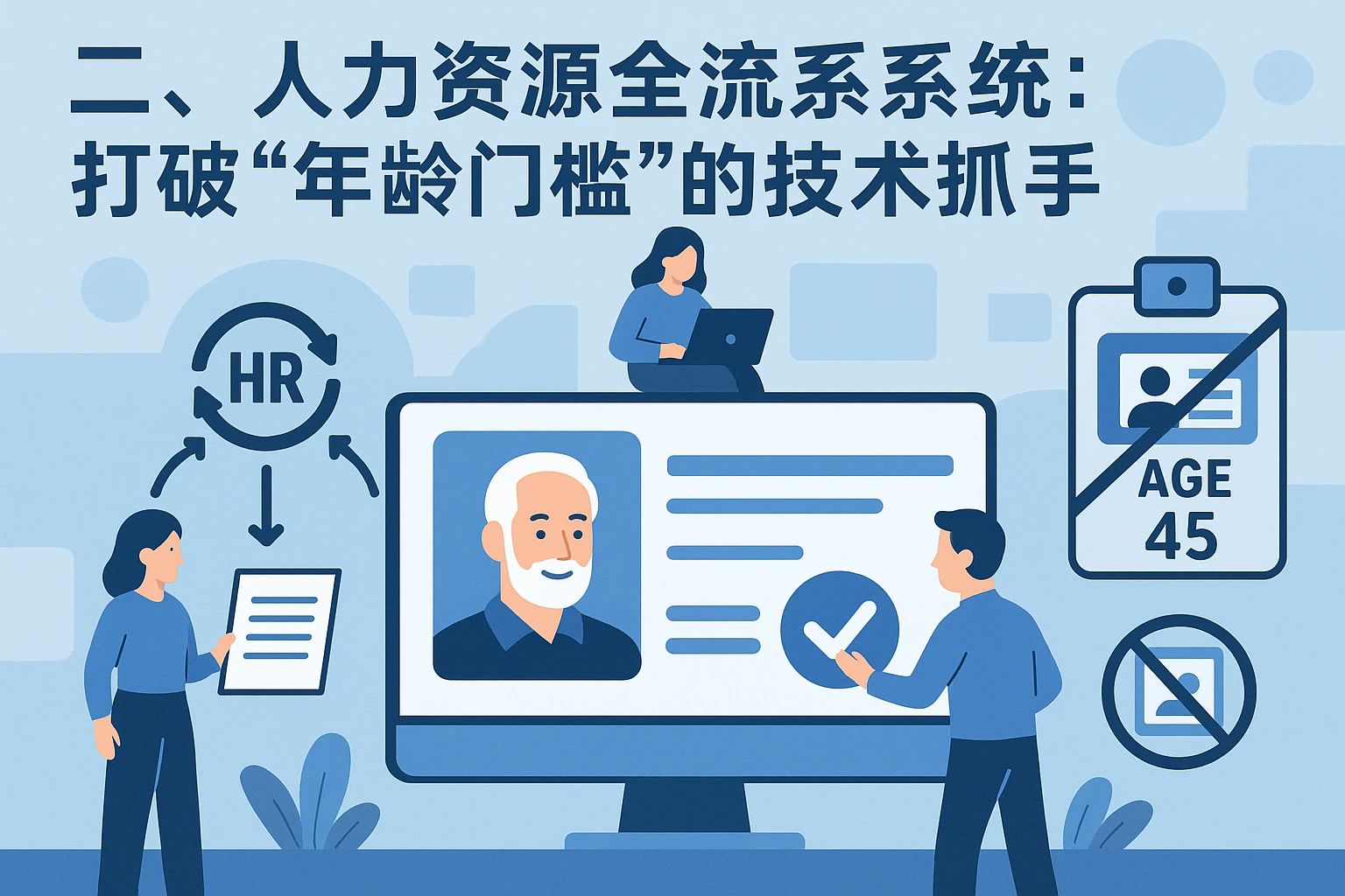 二、人力资源全流程系统:打破“年龄门槛”的技术抓手