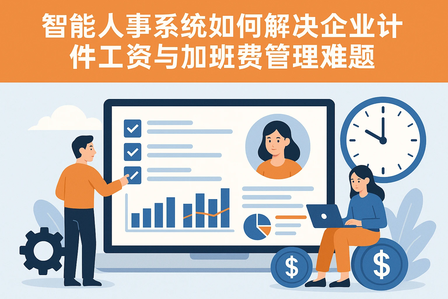 智能人事系统如何解决企业计件工资与加班费管理难题