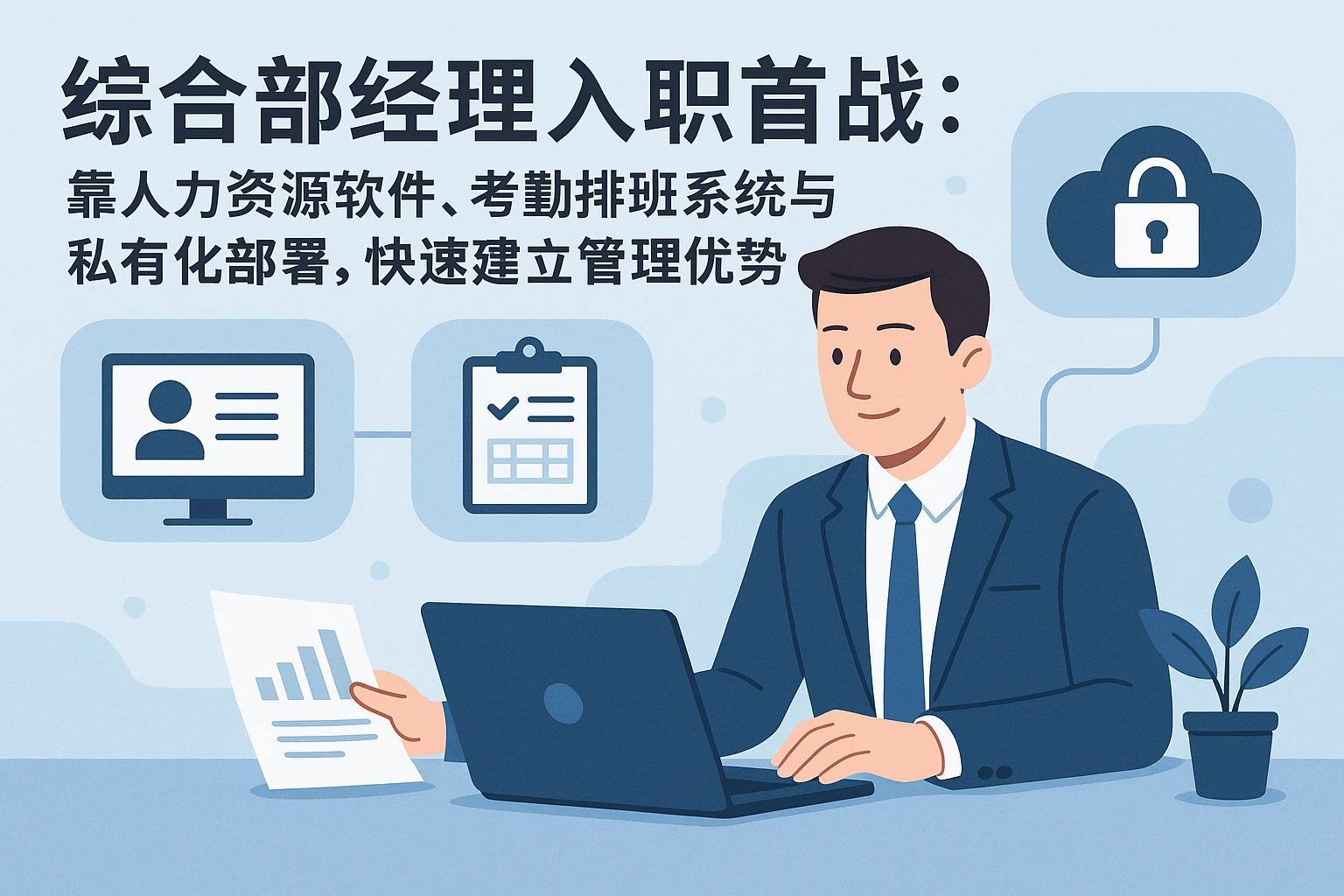综合部经理入职首战：靠人力资源软件、考勤排班系统与私有化部署，快速建立管理优势