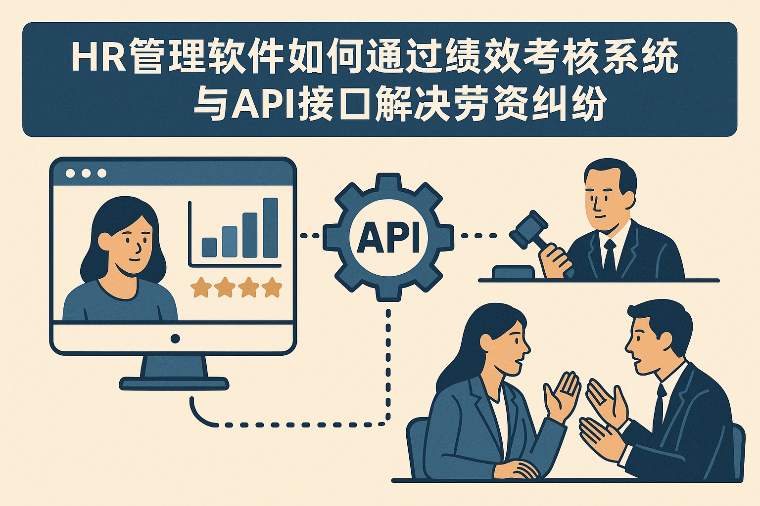 HR管理软件如何通过绩效考核系统与API接口解决劳资纠纷