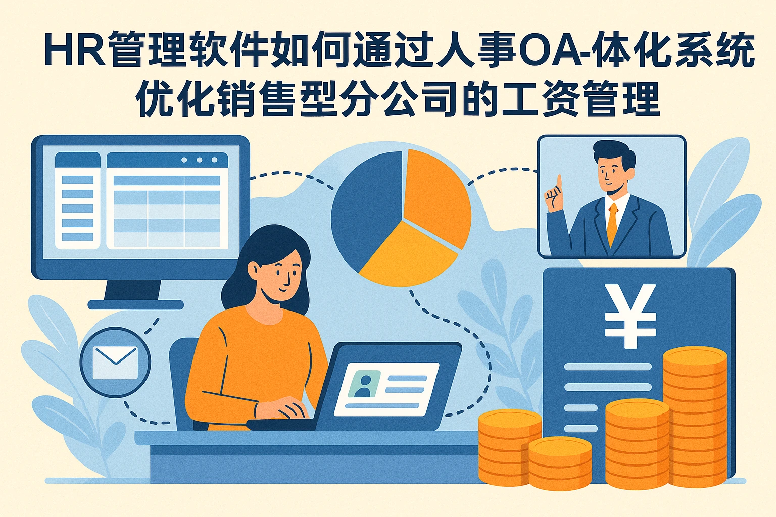 HR管理软件如何通过人事OA一体化系统优化销售型分公司的工资管理